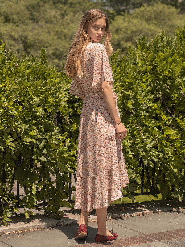 Floral Ruffle Dress_Pink